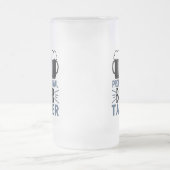 Beruflicher Bierkrebs Mattierte Bier-Tasse Mattglas Bierglas (Mittel)