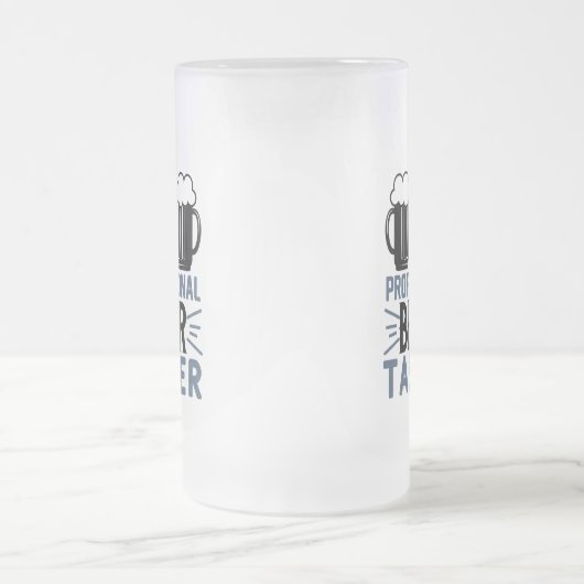 Beruflicher Bierkrebs Mattierte Bier-Tasse Mattglas Bierglas (Mittel)