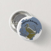 Beruflicher Birdwatcher White Egret Foto Vogelbeob Button (Vorne & Hinten)
