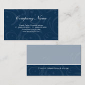 Beruflicher blauer Geschäfts-Karten-Wirbel Visitenkarte (Vorne/Hinten)