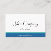 Beruflicher Blauer Mindestwert Visitenkarte (Vorderseite)