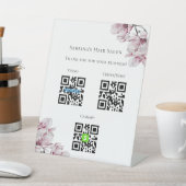 Beruflicher Blumenscan zur Bezahlung von Geschäfts Sockelschild (In SItu)