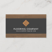 Beruflicher Bodenlieferant Holzkörner Visitenkarte (Rückseite)