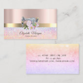 Beruflicher Bokeh-Goldstreifen, Nähmaschine Visitenkarte (Vorne/Hinten)