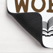 Beruflicher Bookworm Avialer Buchleser Mousepad (Ecke)
