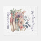 Beruflicher Bookworm Fleecedecke (Vorderseite (Horizontal))