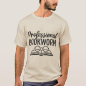 Beruflicher Bookworm - Fun Book Lover T - Shirt De (Vorderseite)