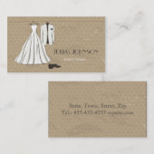 Beruflicher Braut-Stylist-Hochzeits-Kleidersalon Visitenkarte (Vorne/Hinten)