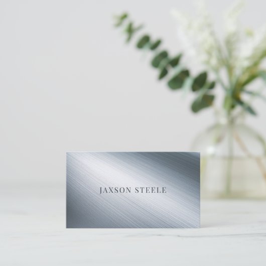 Beruflicher Bürstenstahl Visitenkarte (Stehend Vorderseite)