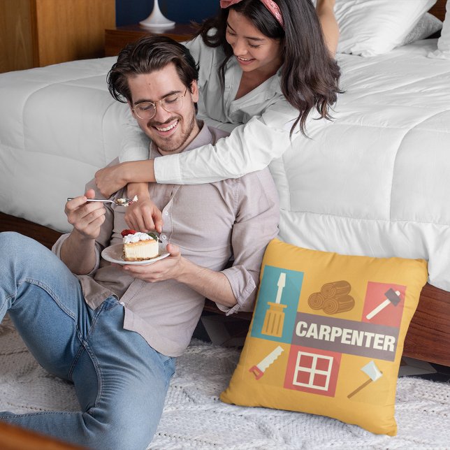 Beruflicher Carpenter Iconic Kissen (Von Creator hochgeladen)