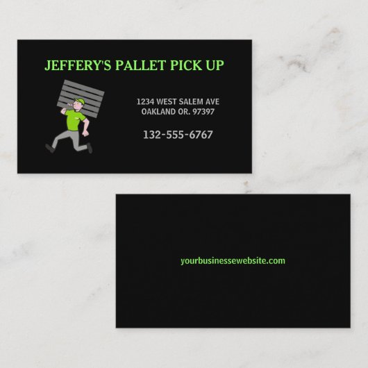 Beruflicher Cartoon-Typ Visitenkarte (Vorne/Hinten)