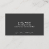 Beruflicher Cartoon Visitenkarte (Rückseite)