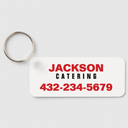 Beruflicher Catering Schlüsselanhänger (Rückseite)