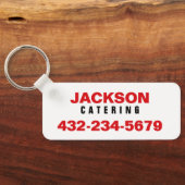 Beruflicher Catering Schlüsselanhänger (Rückseite)