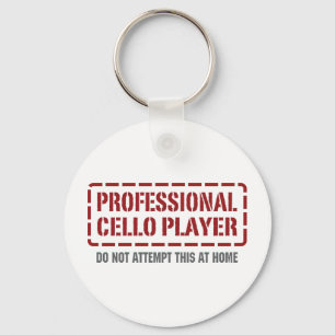 Beruflicher Cello-Spieler Schlüsselanhänger
