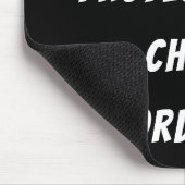 Beruflicher Chaos-Koordinator mit/ Name Mousepad (Ecke)