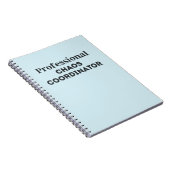 Beruflicher Chaos-Koordinator Notizblock (Rechte Seite)