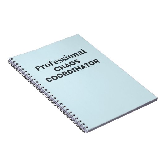 Beruflicher Chaos-Koordinator Notizblock (Rechte Seite)