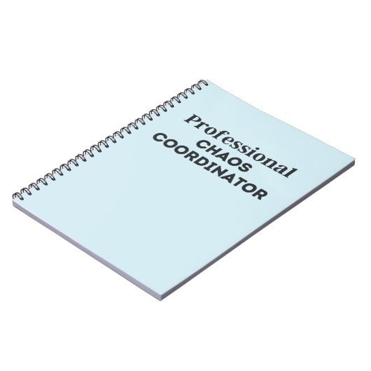 Beruflicher Chaos-Koordinator Notizblock (Linke Seite)