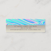 Beruflicher Charme, Trendy Lotus Holographic Mini Visitenkarte (Rückseite)