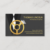 Beruflicher Chauffeur Anzug Visitenkarte (Vorderseite)