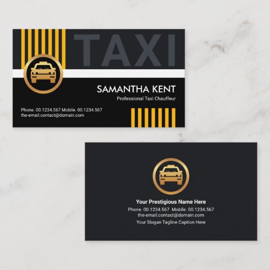 Beruflicher Chauffeur für den Corporate Style Visitenkarte (Vorne/Hinten)