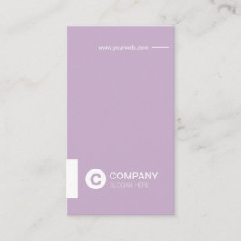 Beruflicher Chic-Lavendel-vertikale Visitenkarte