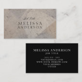 Beruflicher Chic-Marmor Visitenkarte (Vorne/Hinten)