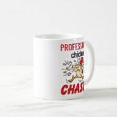 Beruflicher Chicken Chaser Hühner Bauer Kaffeetasse (VorderseiteRechts)