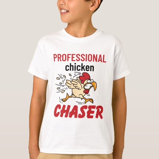 Beruflicher Chicken Chaser Hühner Bauer T-Shirt (Vorderseite)