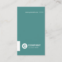 Beruflicher Chictypo-aquamarine vertikale