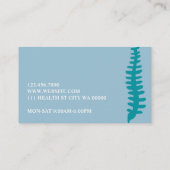 Beruflicher Chiropraktiker Visitenkarte (Rückseite)