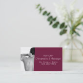 Beruflicher Chiropraktiker Visitenkarte (Stehend Vorderseite)