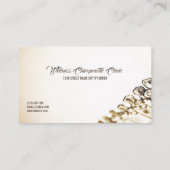 Beruflicher Chiropraktor und Gesundheit Visitenkarte (Rückseite)