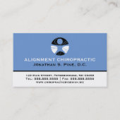 Beruflicher Chiropraktor Visitenkarte (Vorderseite)