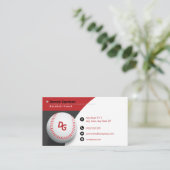 Beruflicher Coach | Baseball Master Sport Visitenkarte (Stehend Vorderseite)