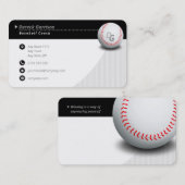 Beruflicher Coach | Baseball Master Sport Visitenkarte (Vorne/Hinten)