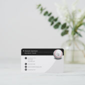 Beruflicher Coach | Baseball Master Sport Visitenkarte (Stehend Vorderseite)