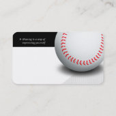 Beruflicher Coach | Baseball Master Sport Visitenkarte (Rückseite)