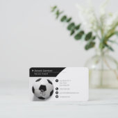 Beruflicher Coach | Fußballmeistersport Visitenkarte (Stehend Vorderseite)