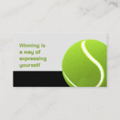 Beruflicher Coach | Tennismeister Sport Visitenkarte (Rückseite)