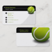 Beruflicher Coach | Tennismeister Sport Visitenkarte (Vorne/Hinten)