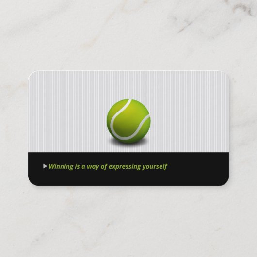 Beruflicher Coach | Tennismeister Sport Visitenkarte (Rückseite)