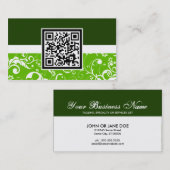 beruflicher Code des Damastes QR Visitenkarte (Vorne/Hinten)