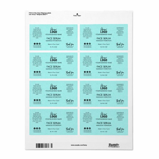 Beruflicher Cyan Blue Face Oil Serum (Vorne)