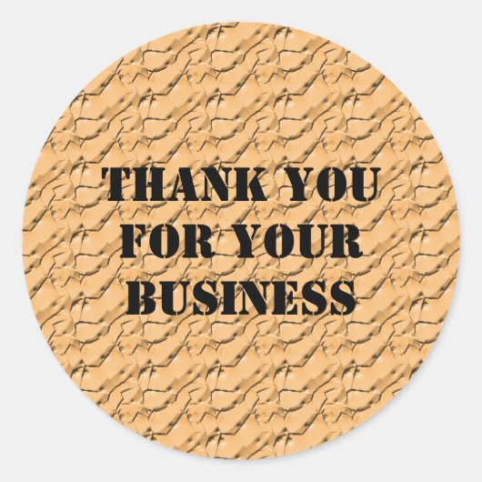 Beruflicher Dank für Ihren Geschäftskunden Runder Aufkleber (Vorderseite)