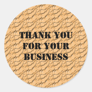 Beruflicher Dank für Ihren Geschäftskunden Runder Aufkleber