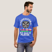 Beruflicher Dart Player - Dartboard - Dart T-Shirt (Vorne ganz)