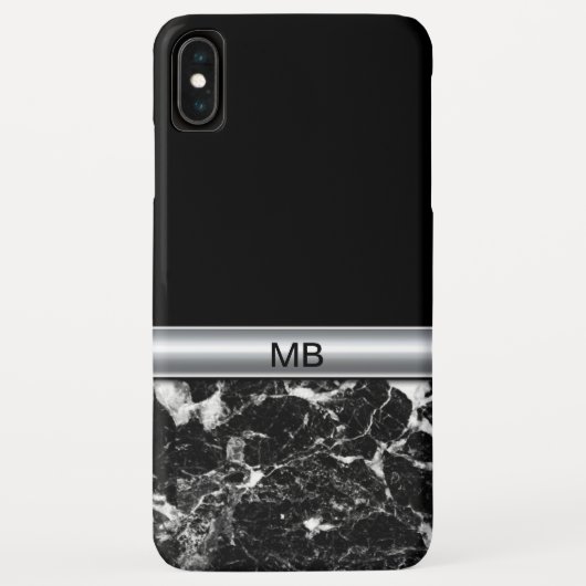 Beruflicher das Monogramm-Entwurf der Männer Case-Mate iPhone Hülle (Rückseite)