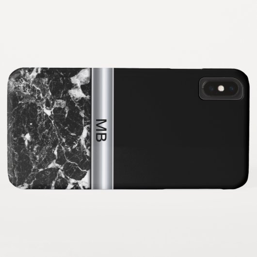 Beruflicher das Monogramm-Entwurf der Männer Case-Mate iPhone Hülle (Rückseite (Horizontal))